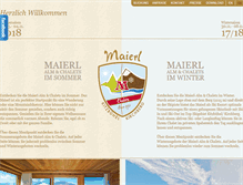 Tablet Screenshot of maierl.at